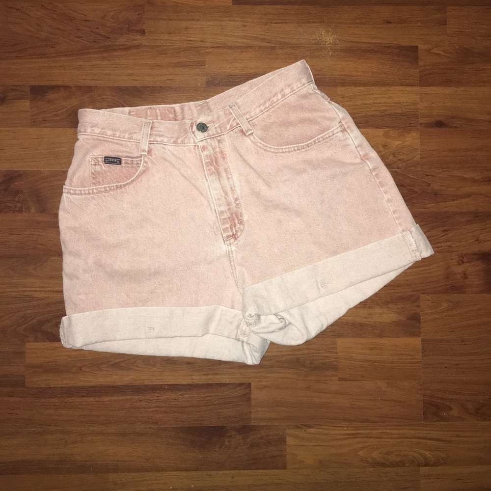 Pink high waisted Lee riders